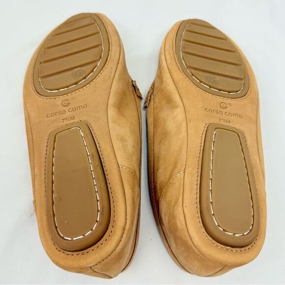 Corso Como BIRGITTA Light Brown Soft Leather Tassel Toe Driving Loafers - Picture 11 of 16